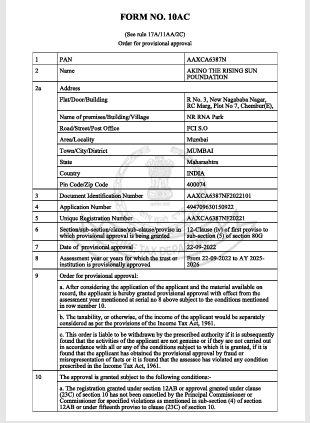 Form 10AC (Pg180G)